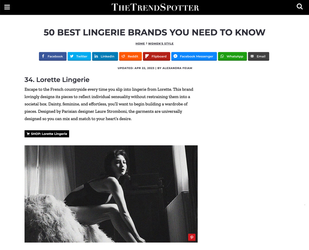 The TrendSpotter: BEST LINGERIE BRANDS YOU NEED TO KNOW